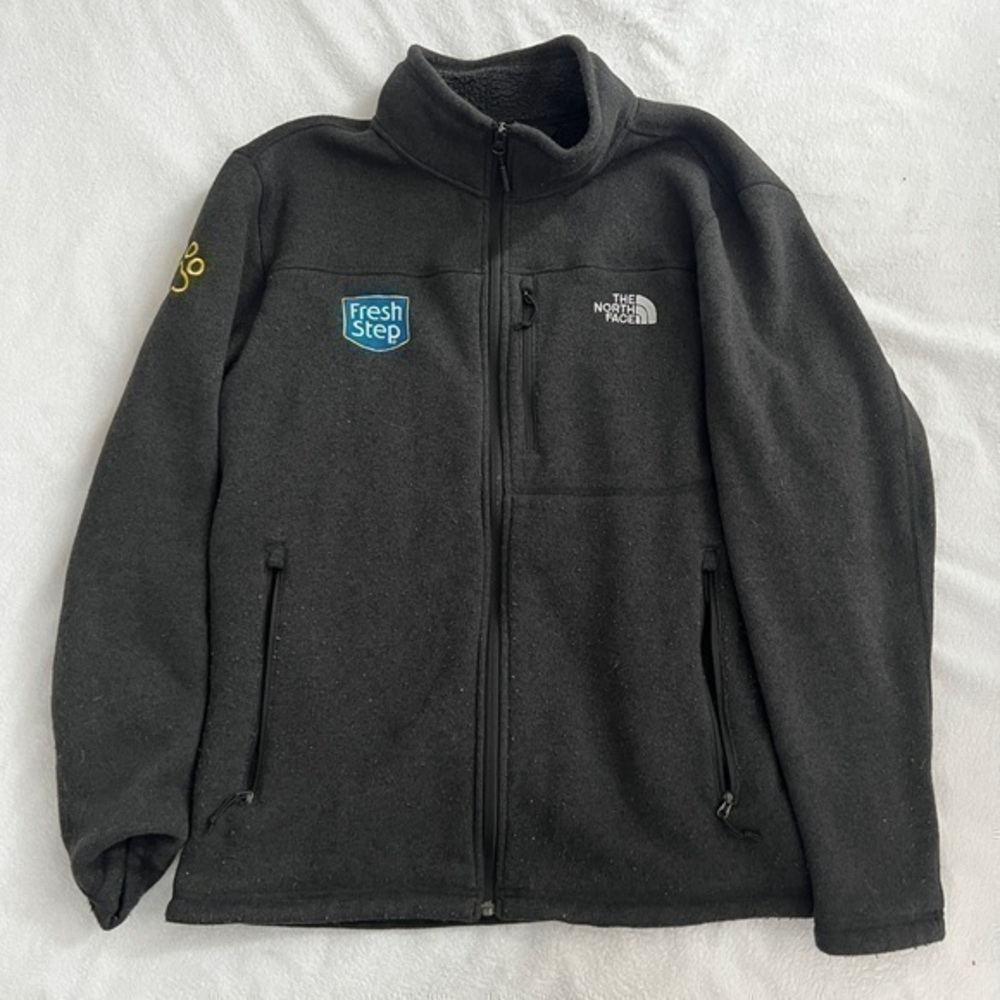 The North Face Fleece Gray Zip-Up Jacket Size XL